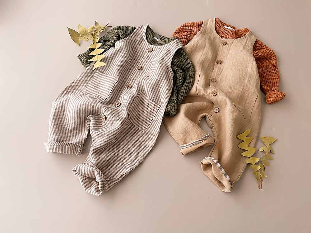 Freckly Ollie handmade Linen clothing