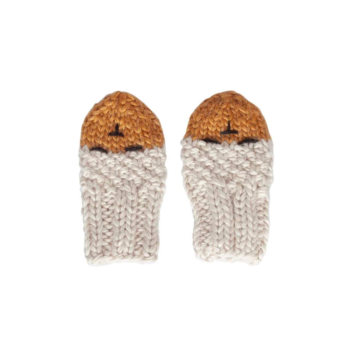 Infant Mittens | Bear | Oatmeal