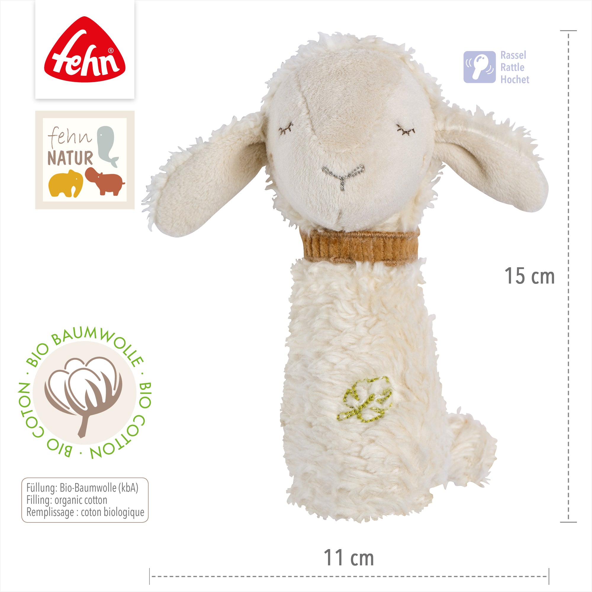 Organic Rod Rattle Sheep