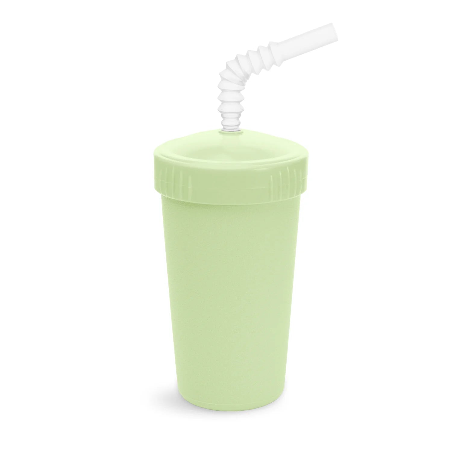 Straw Cup with NEW No-Pull-Out Silicone Straw