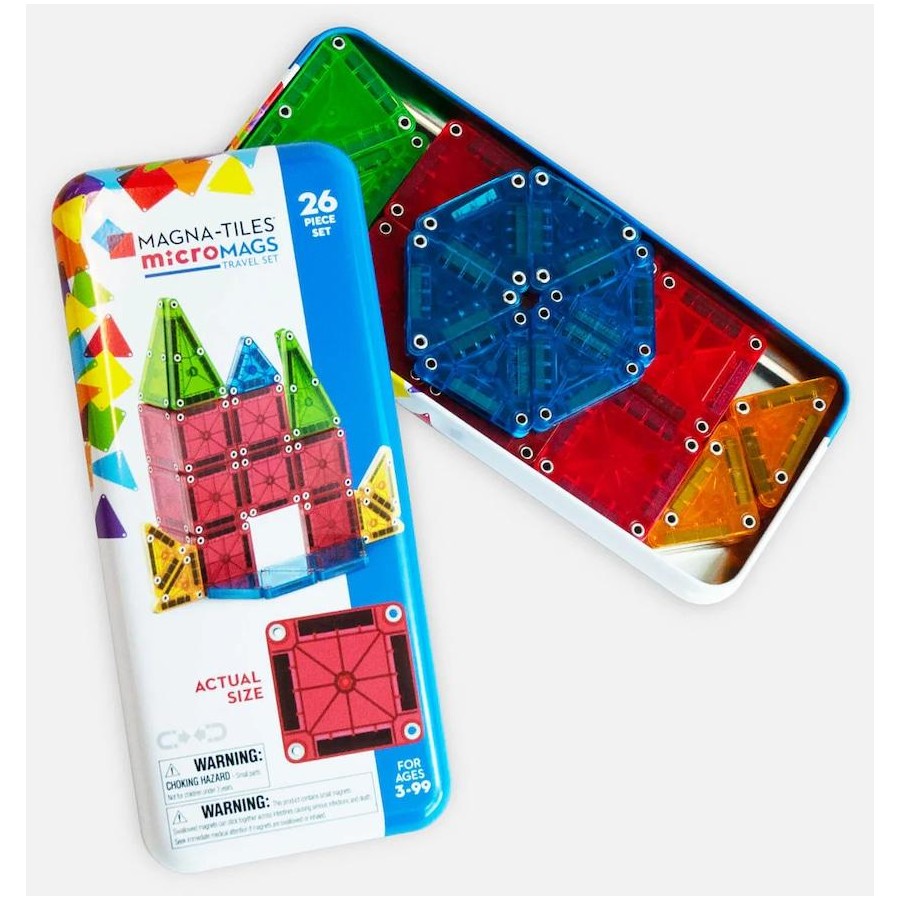 Magnatiles Travel Set | Micromags 26pcs