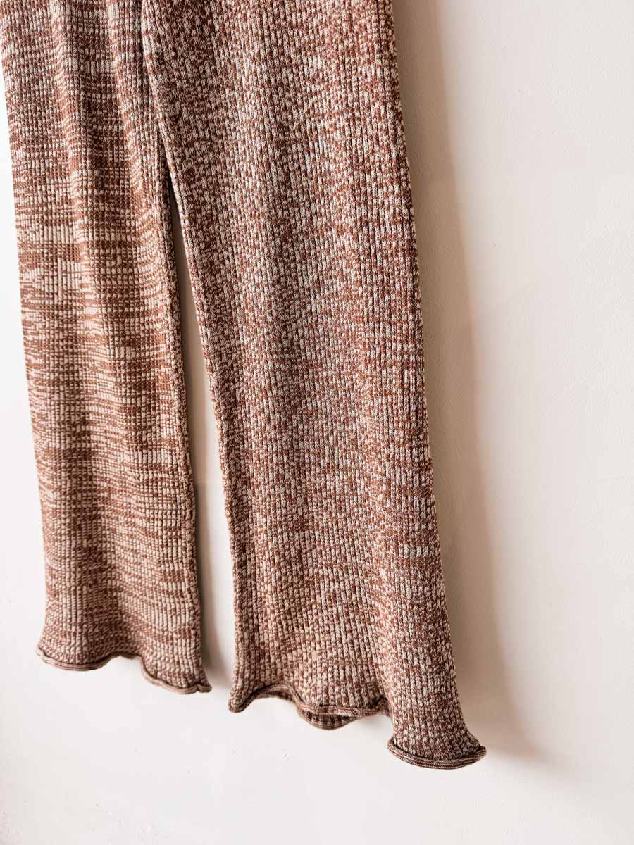 Women's Fine Rib Set | Chocolate
