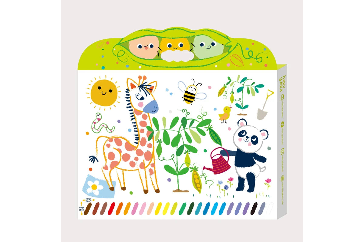 Happy Pea Pod Crayons | 24 pack