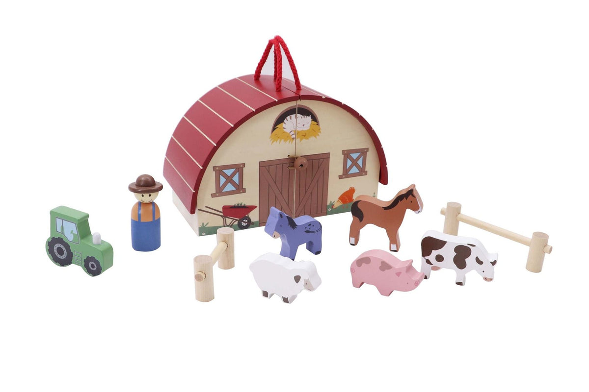 Wooden Farm Playset