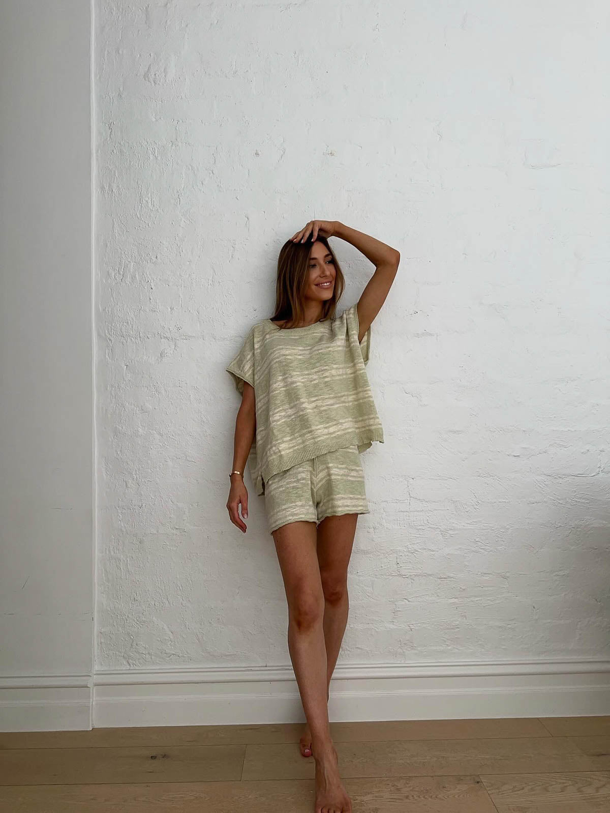 Ladies Kori Slub Cotton Shorts | Honeydew