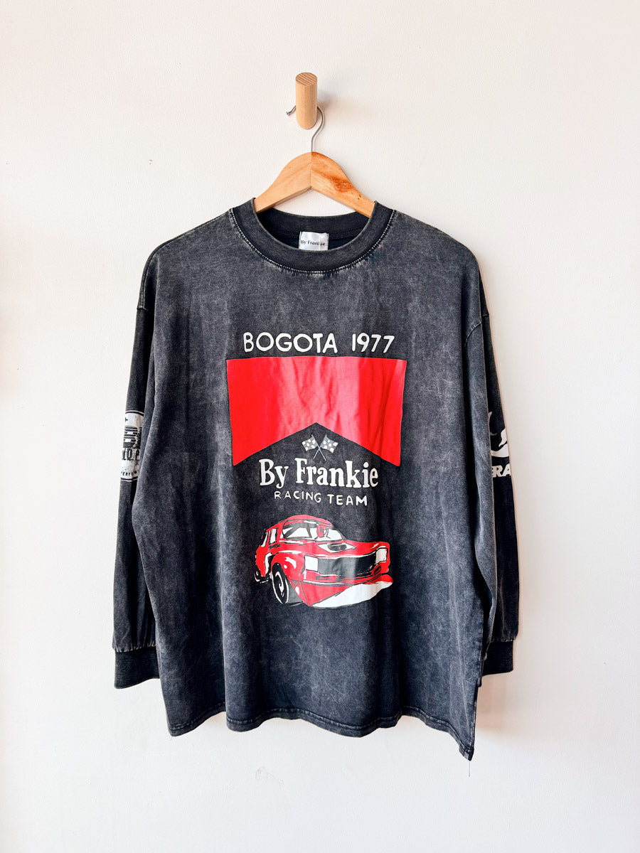 Womens LS Tee | Racing Team Acid wash