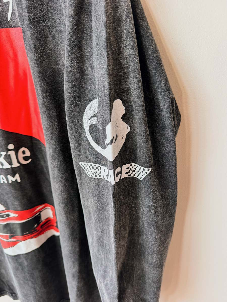 Womens LS Tee | Racing Team Acid wash