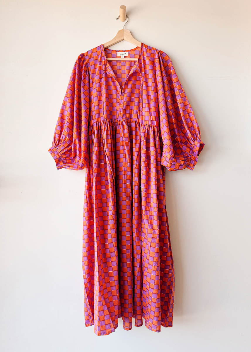 Willow Organic Cotton Midi | Dusk Check