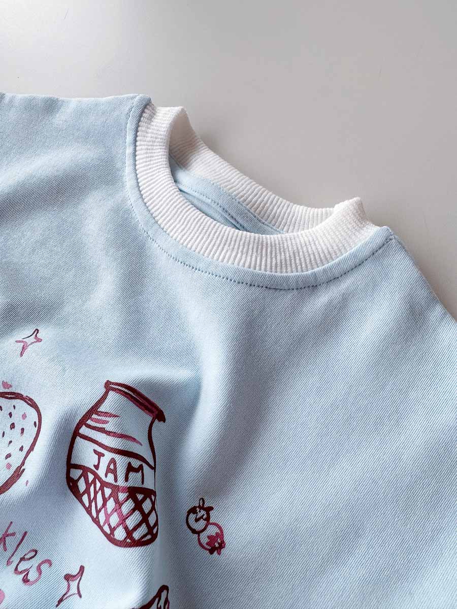 PRE-ORDER Breakfast Club Romper | Sky