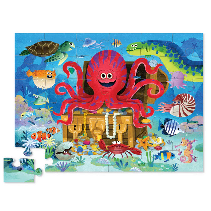 Classic Floor Puzzle 36 pc | Octopus Treasure