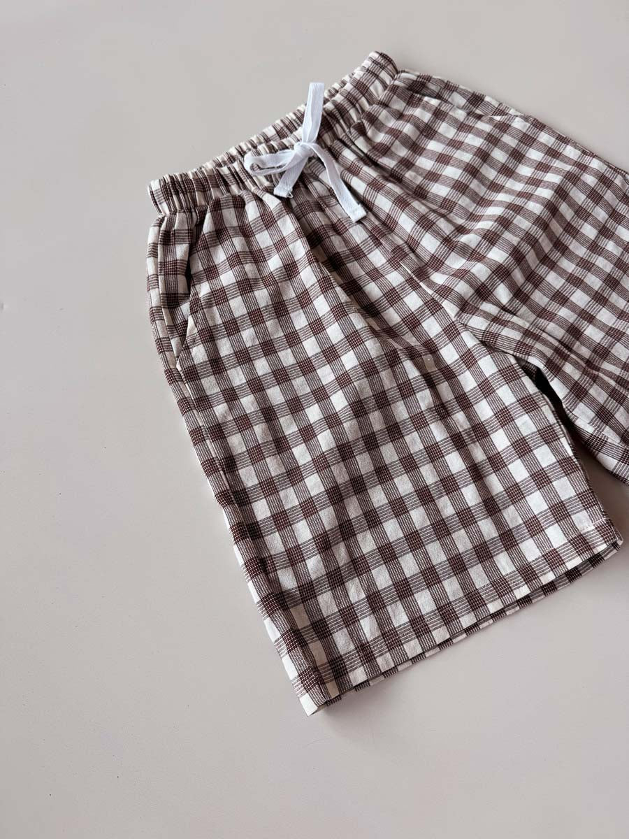 PRE-ORDER Pop's Bermuda Shorts | Brown Tartan