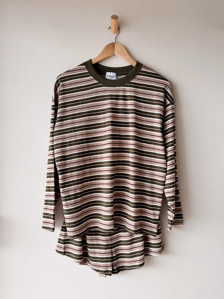 Womens LS Ribbed SET | Khaki/Beige