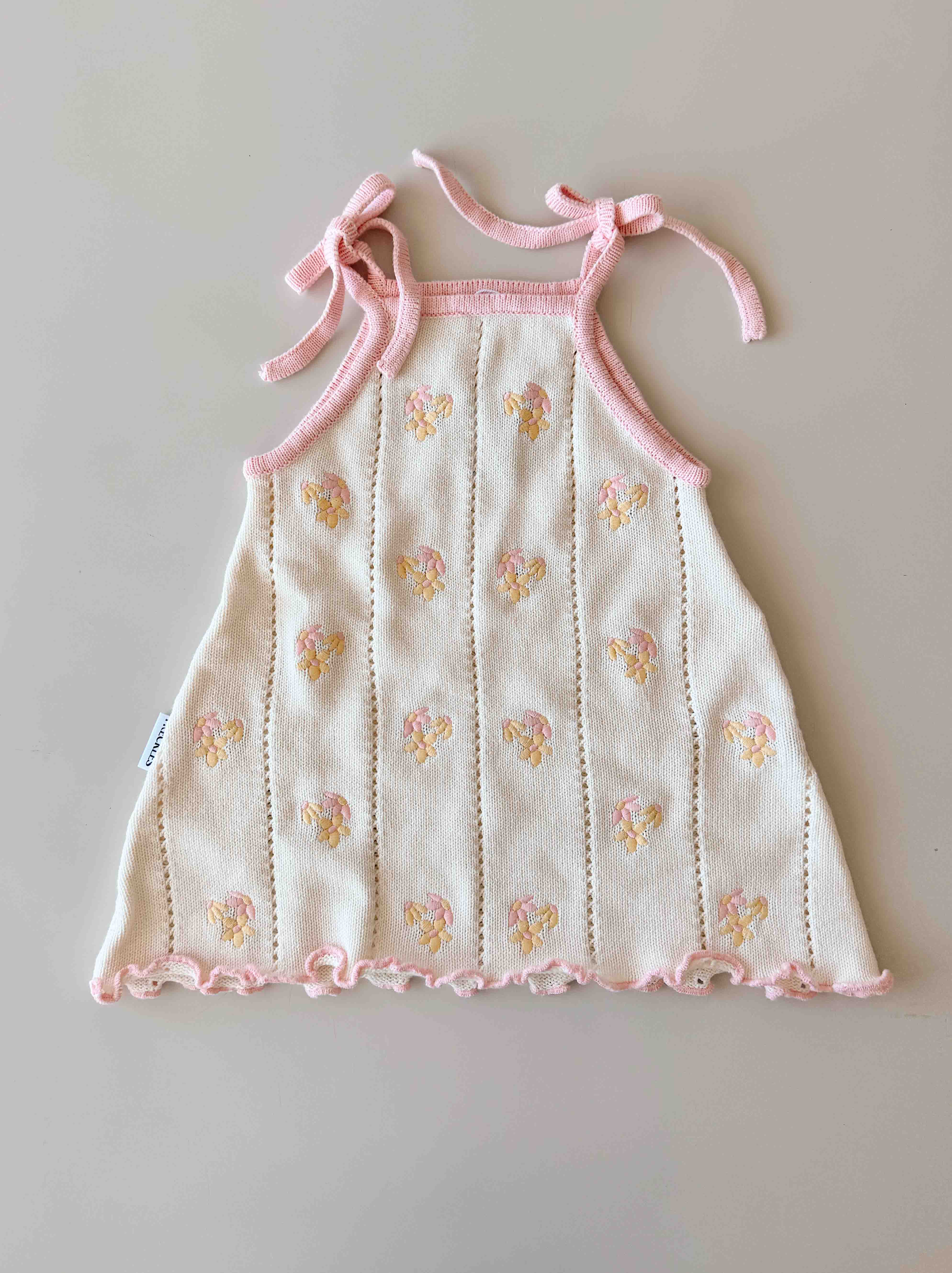 Bloom Pointelle Tie Dress | Cosmos