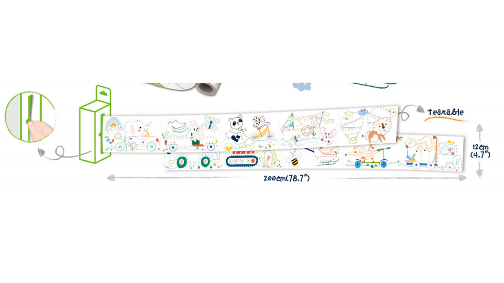 MIni Colouring Roll Kit | Sealife