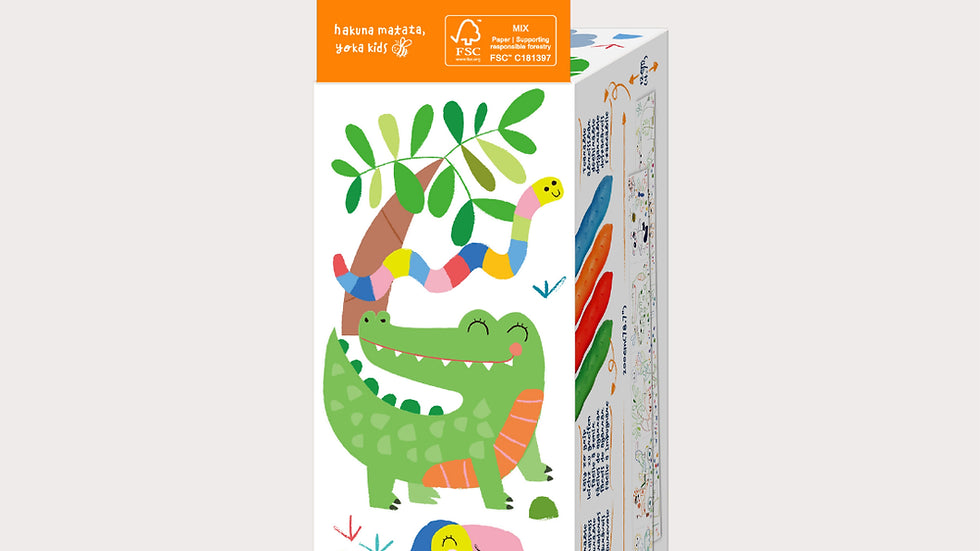 Mini Colouring Roll Kit | Safari