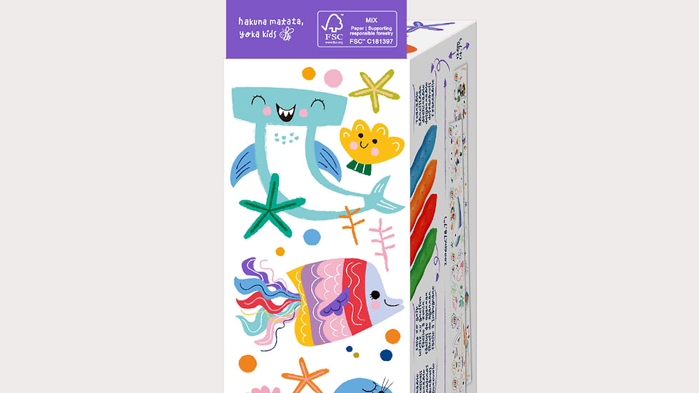 MIni Colouring Roll Kit | Sealife