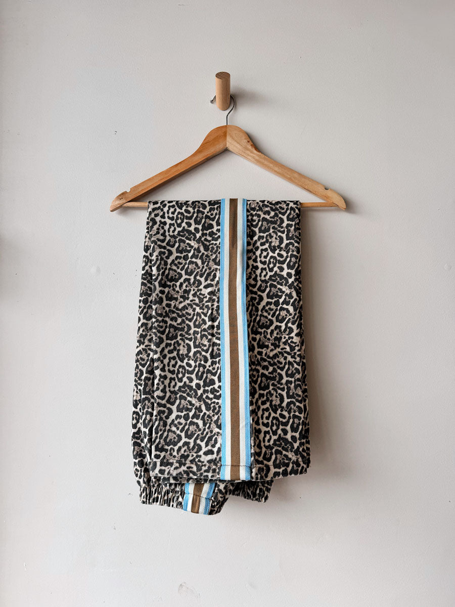 Women's Pants | Leopard / Blue-Mocha Racer
