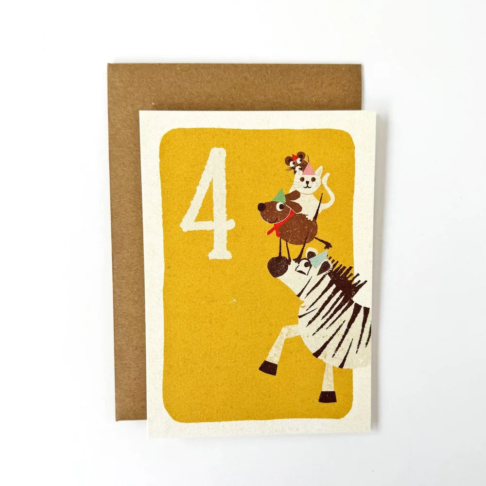 Card | 4 Party Animals