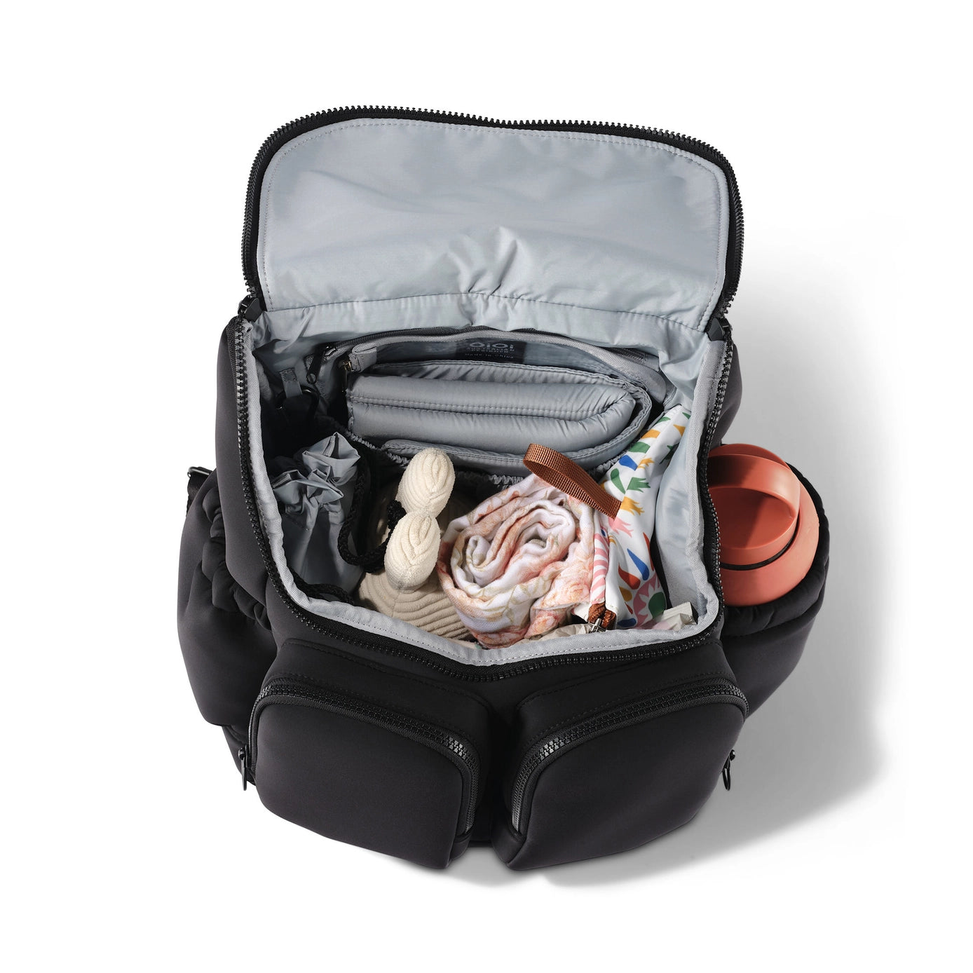 Nappy Backpack l Black Neoprene