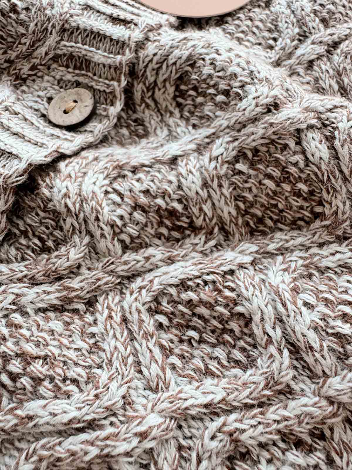 Alex Classic Knit Romper | Truffle