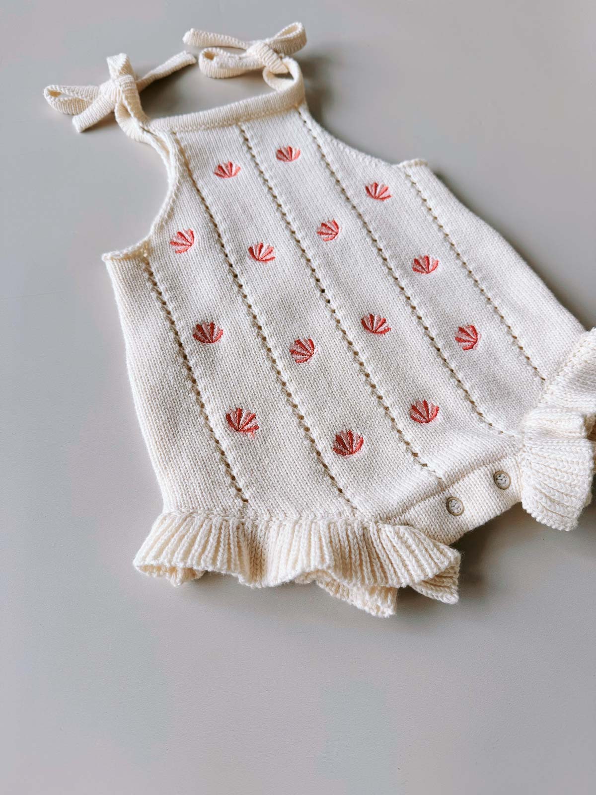 Shelly Frill Cotton Romper