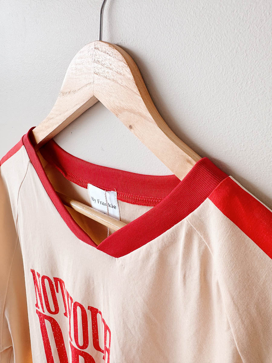 Womens SS Tee | Not Your Darlin / Beige Red