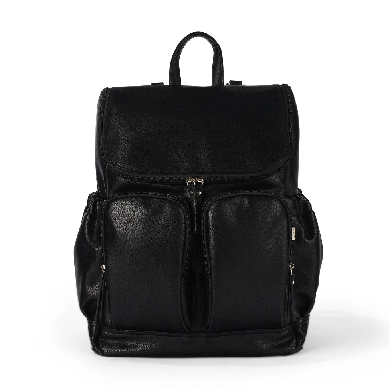 Nappy Backpack l  Black Dimple Vegan Leather