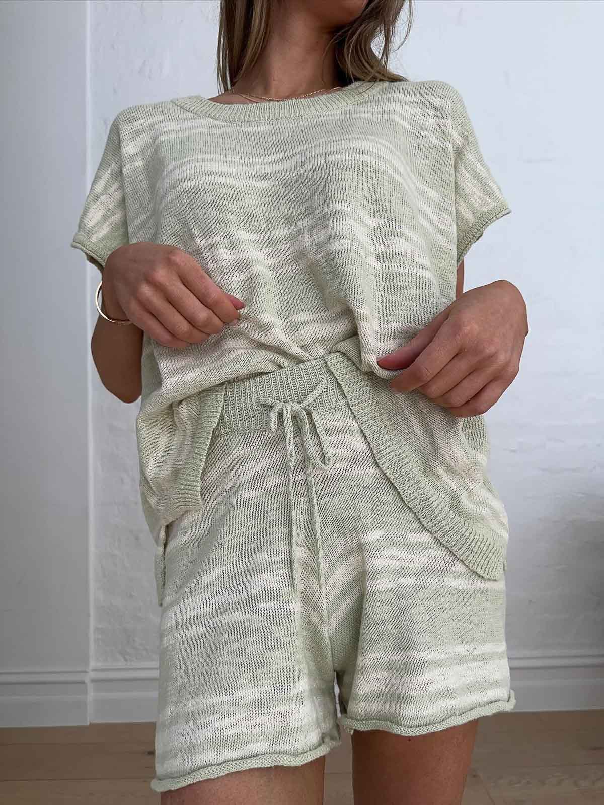 Ladies Kori Slub Cotton Top | Honeydew