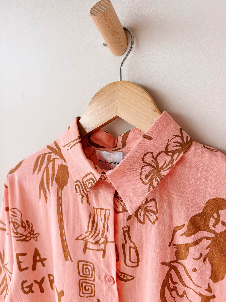 Womens SS Shirt | Sea Gypsy | Peach