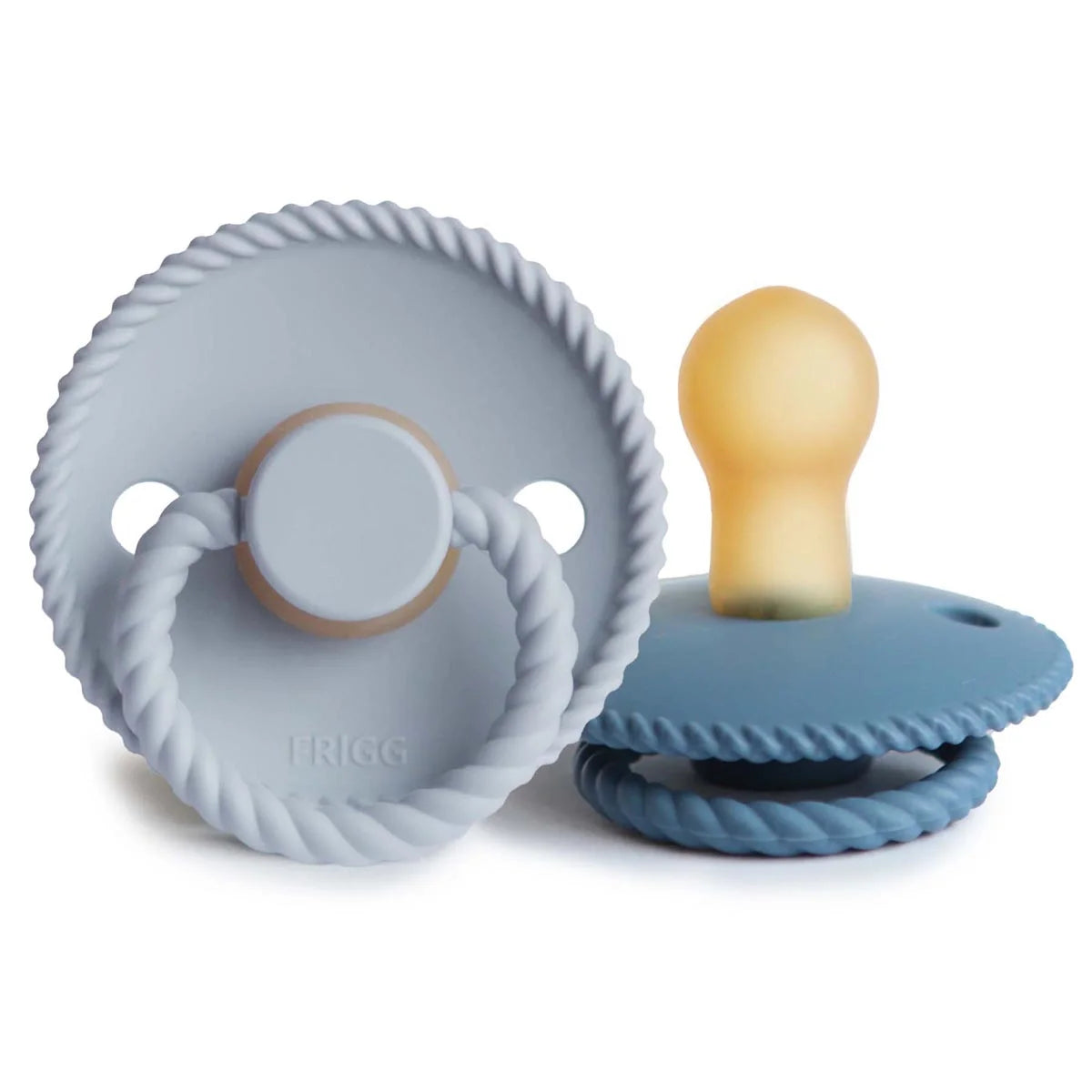 Rope Phase 2-Pack Pacifiers | Latex | Blue/Ocean view