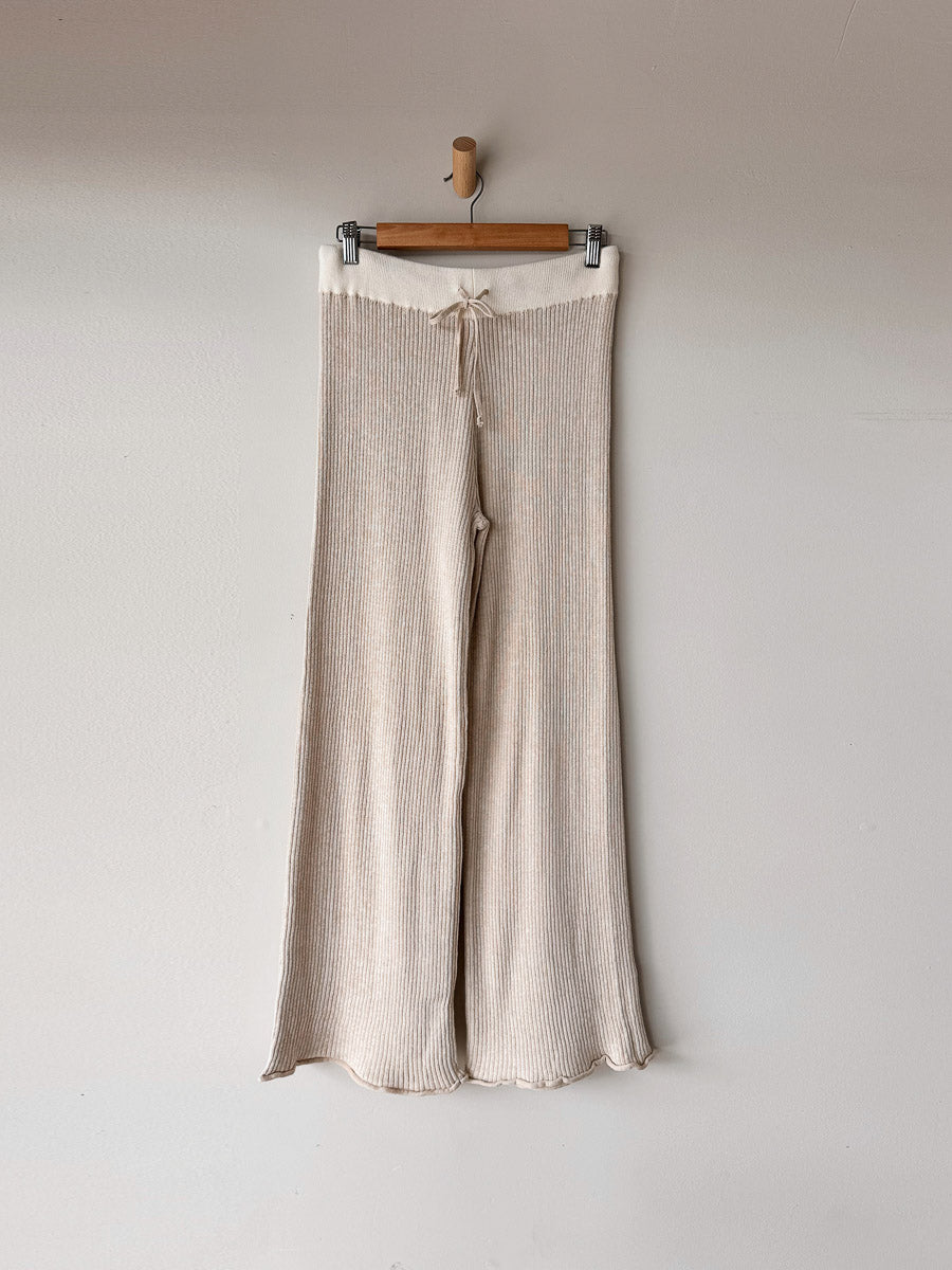 Women's Fine Rib Set | Sand