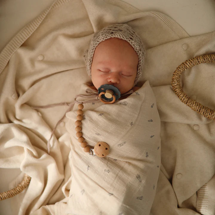 Organic Cotton Swaddle | Rocketship