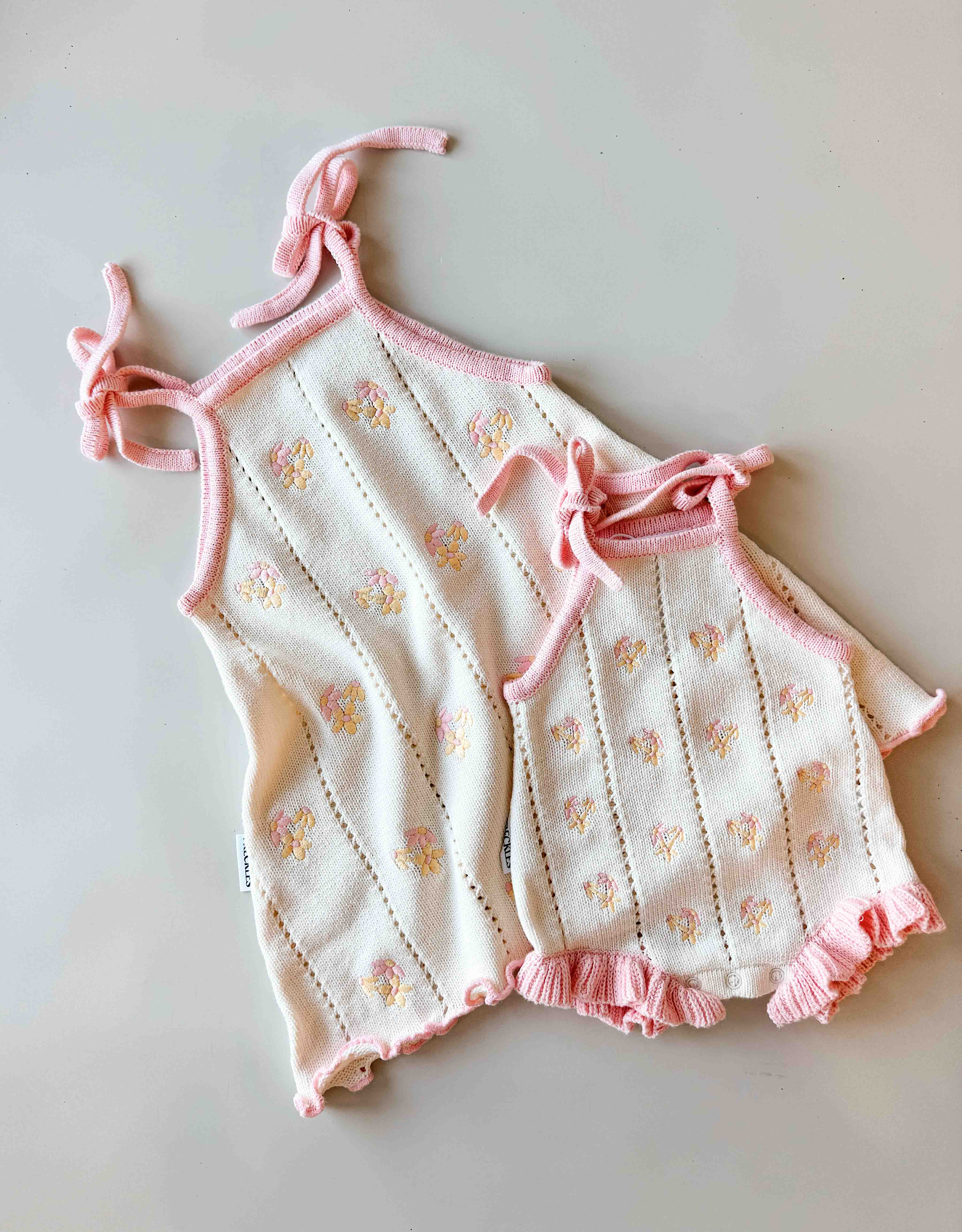 Bloom Pointelle Tie Dress | Cosmos