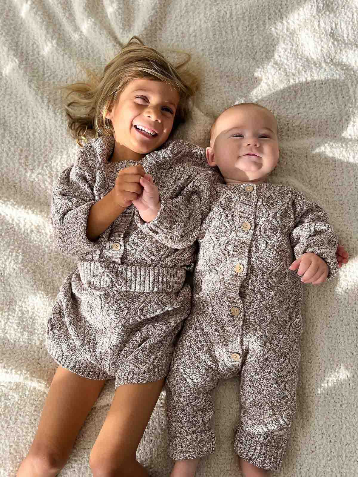 Alex Classic Knit Romper | Truffle