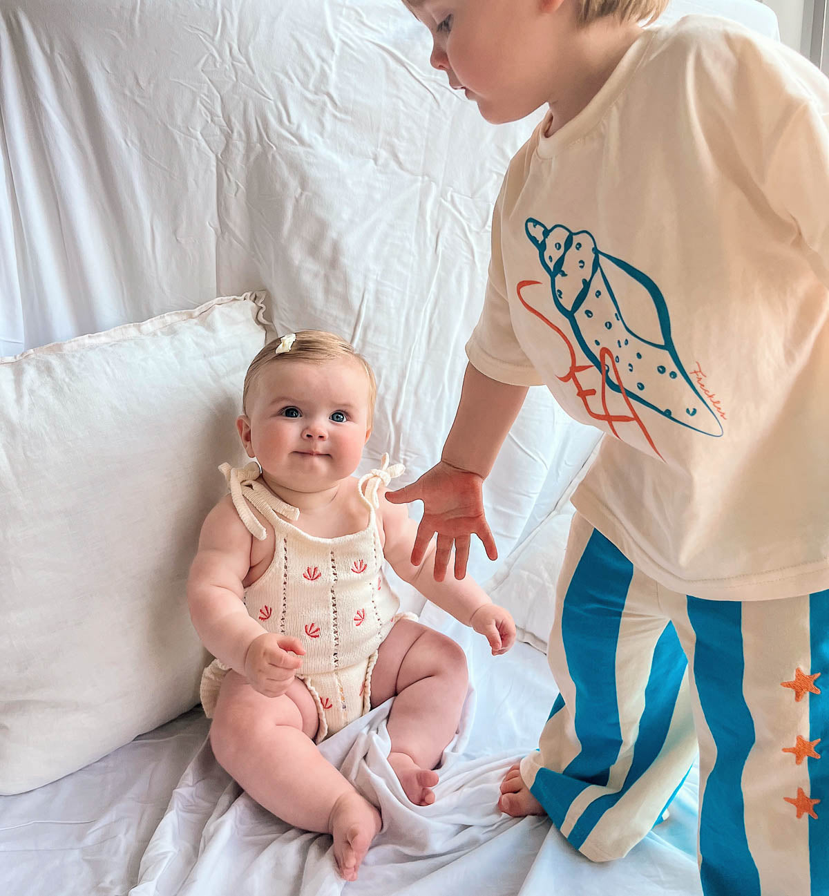 Shelly Frill Cotton Romper