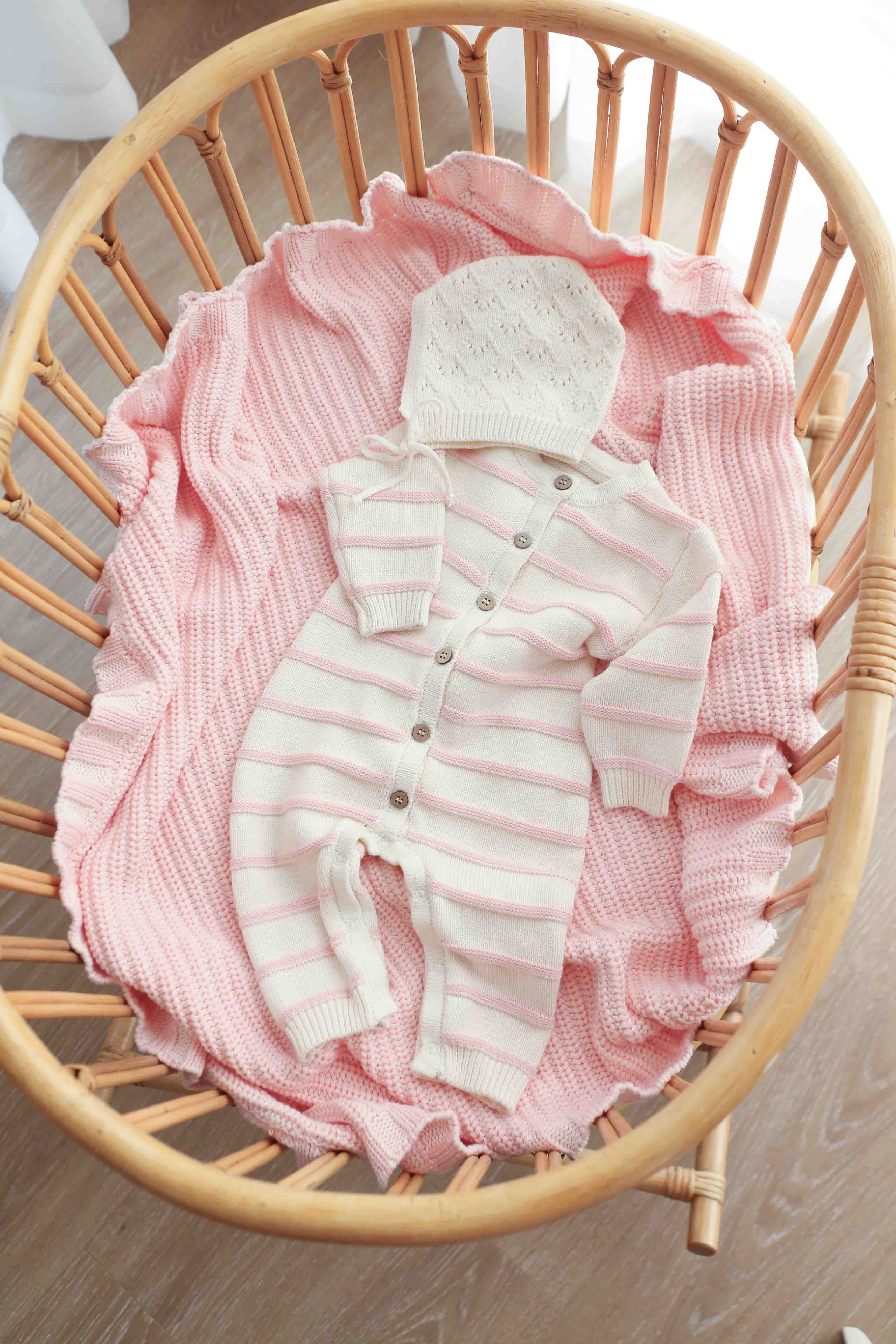 Chunky knit Blanket | Sweetpea
