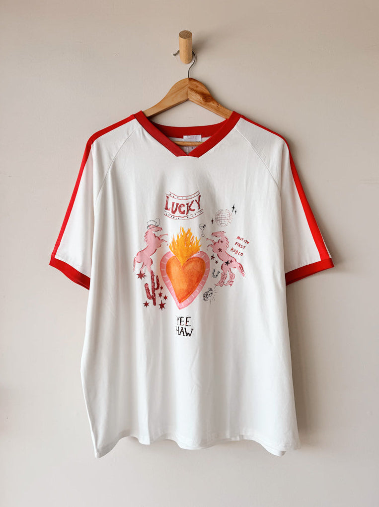 Womens SS Tee | Lucky Yee Haw