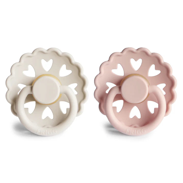Fairytale 2pk Pacifiers | Latex | Cream Blush