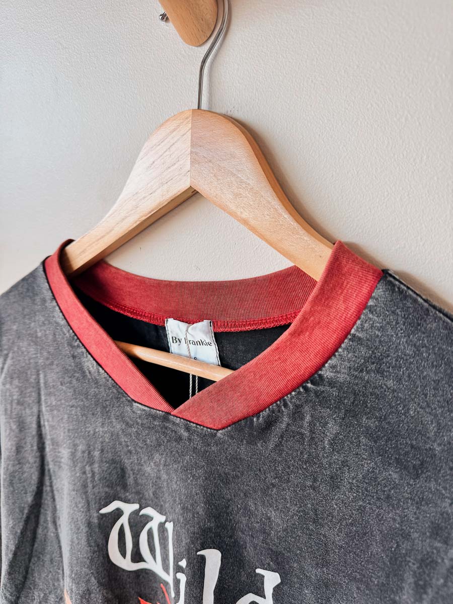 Womens LS Tee | Wild Hearts Acid Wash