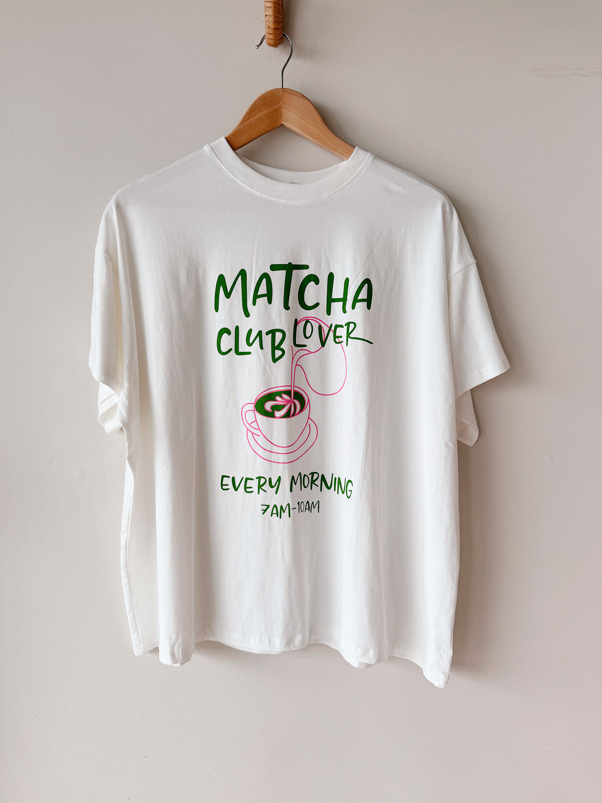 Women's Oversized Tee | Matcha Club Lover