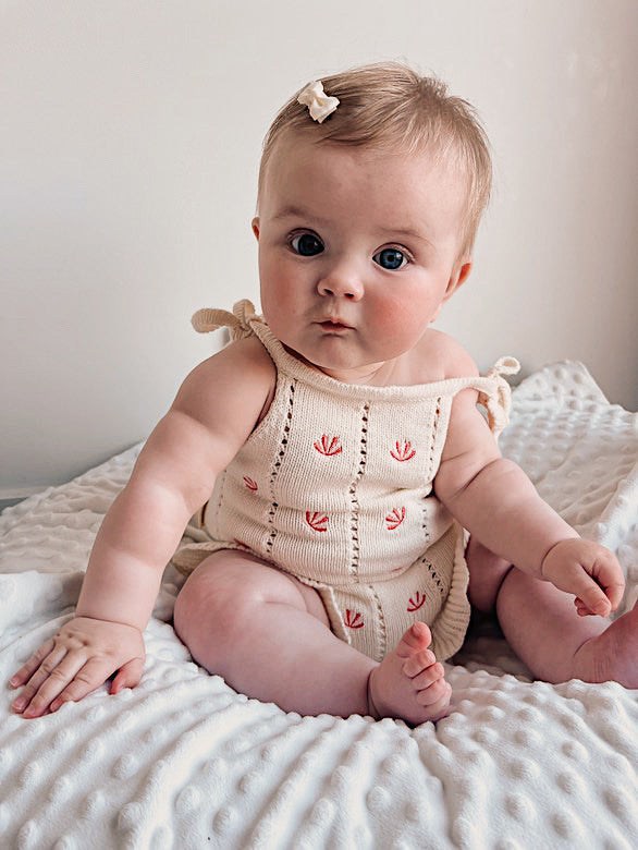 Shelly Frill Cotton Romper