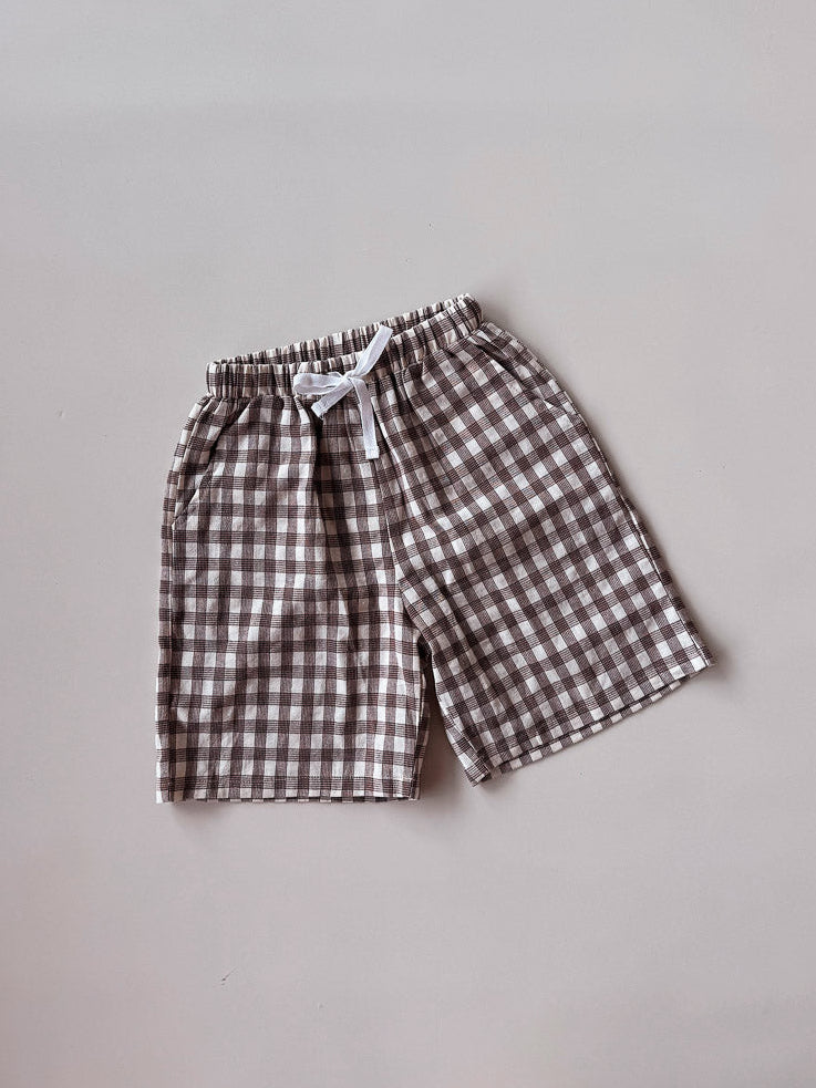 PRE-ORDER Pop's Bermuda Shorts | Brown Tartan