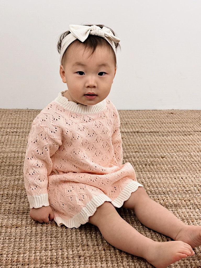 Mila Scollop Dress | Blossom Cream