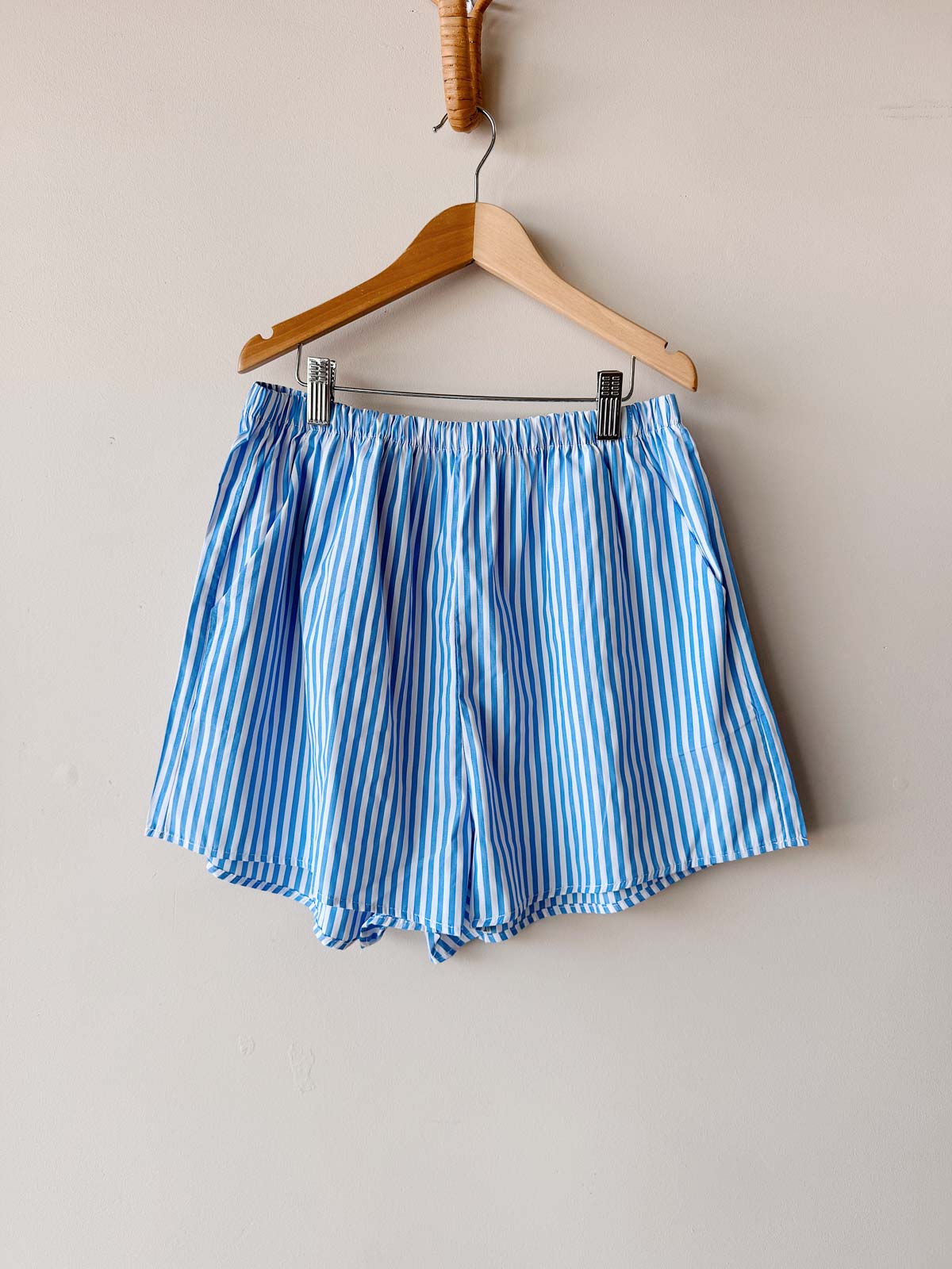 Women's Shorts | Blue White Stripe