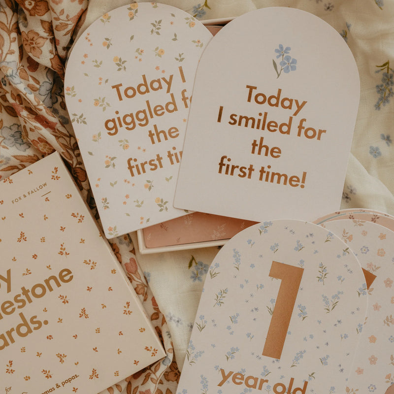 Baby Milestone Cards l Broderie