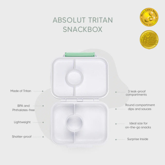 Absolut Tritan Snack box with 3 Compartments | Dino