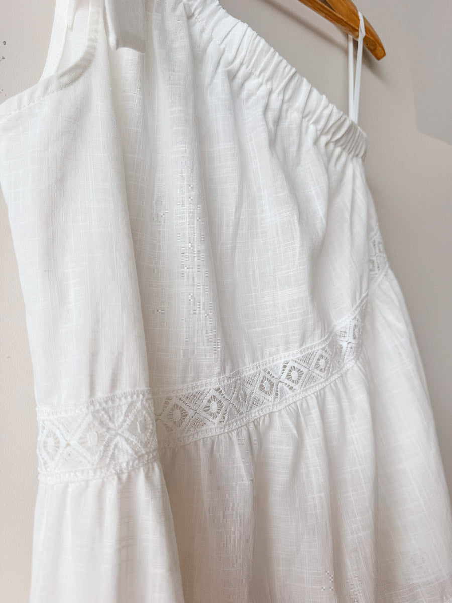 Women's One Shoulder Blouse | Snow Lace