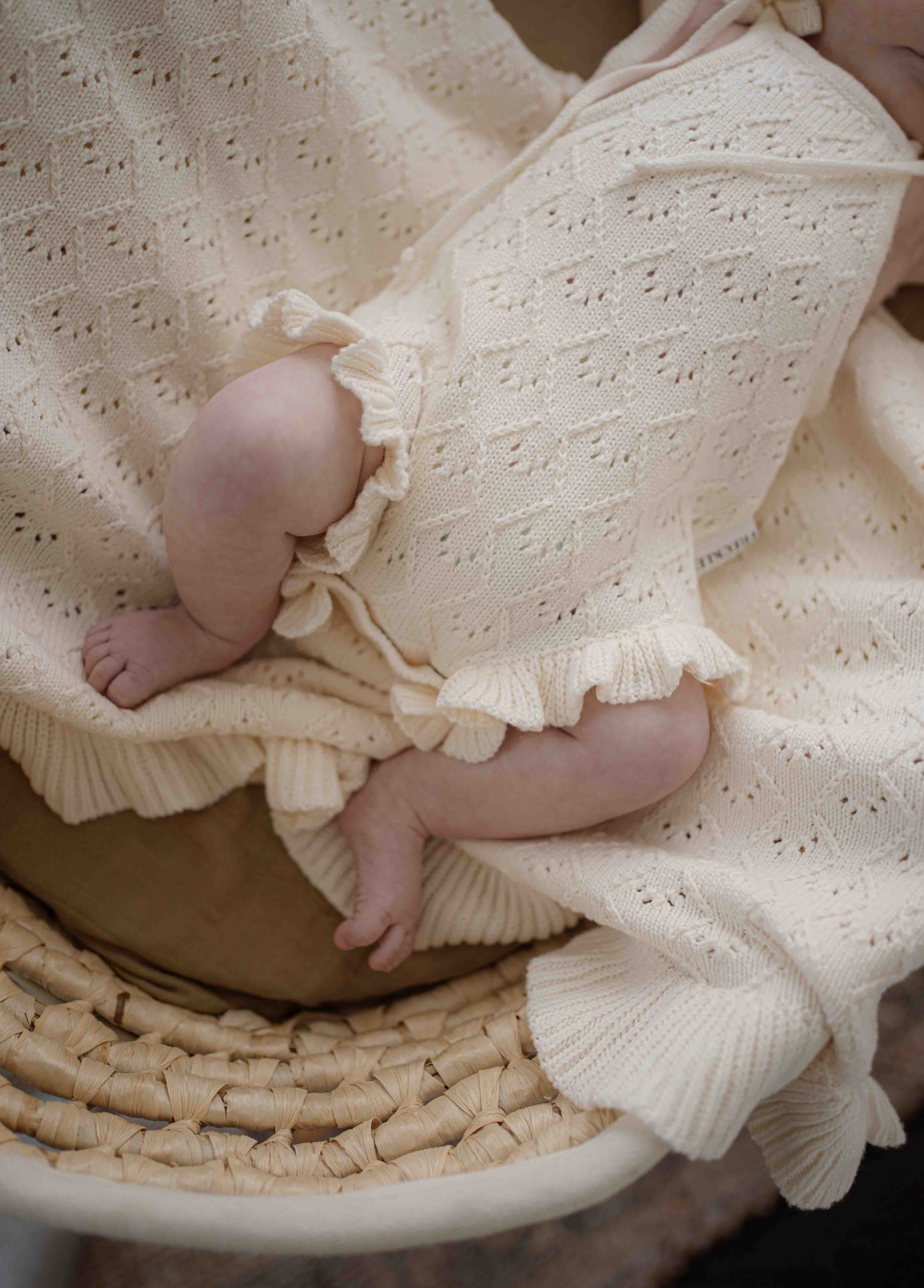 Mila Pointelle Tie Romper | Snow