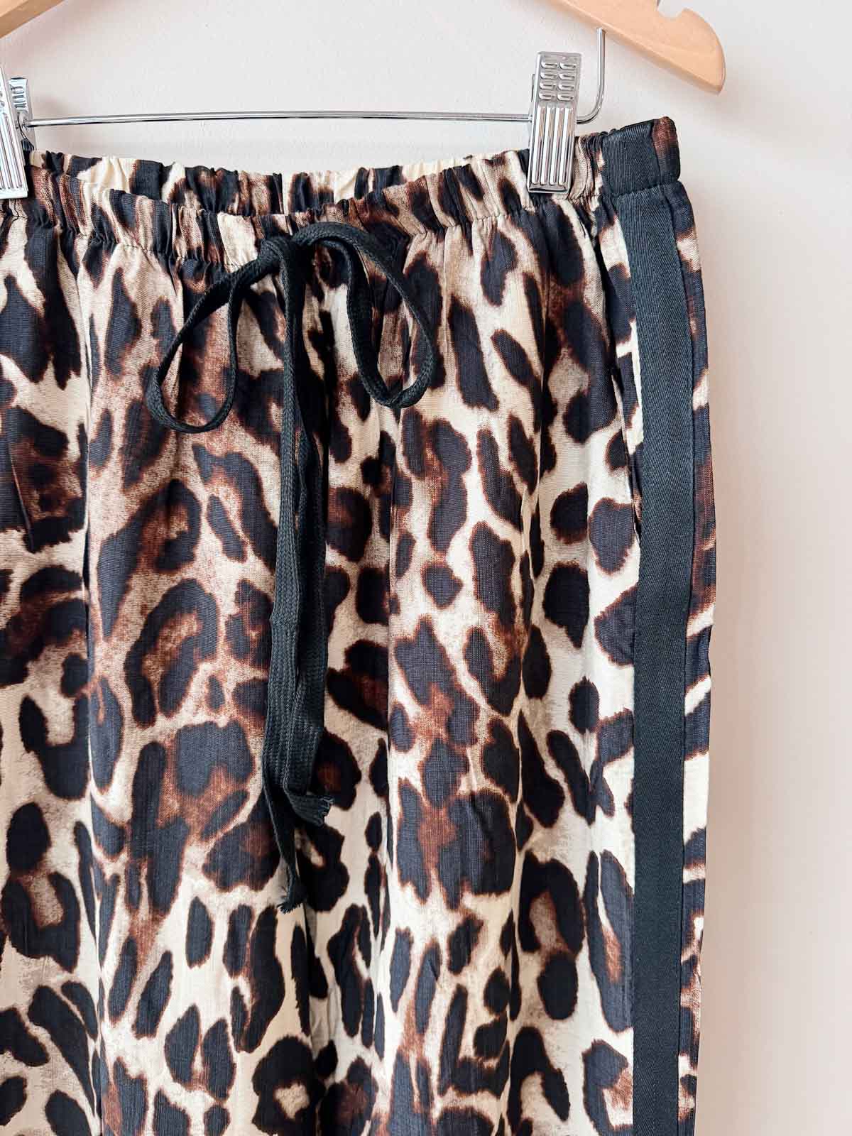Women's Rayon Pants | Leopard/Black Racer