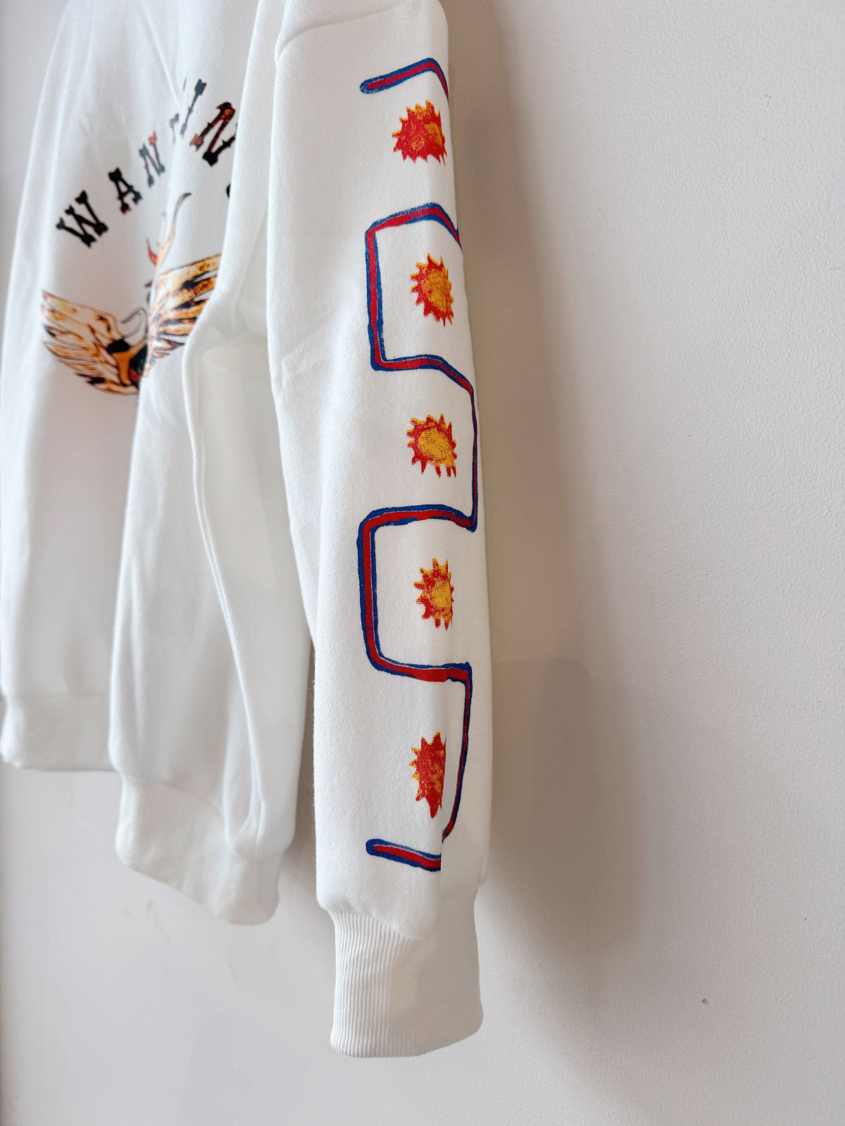 Women's Wondering Hearts Sweat | White Fleece
